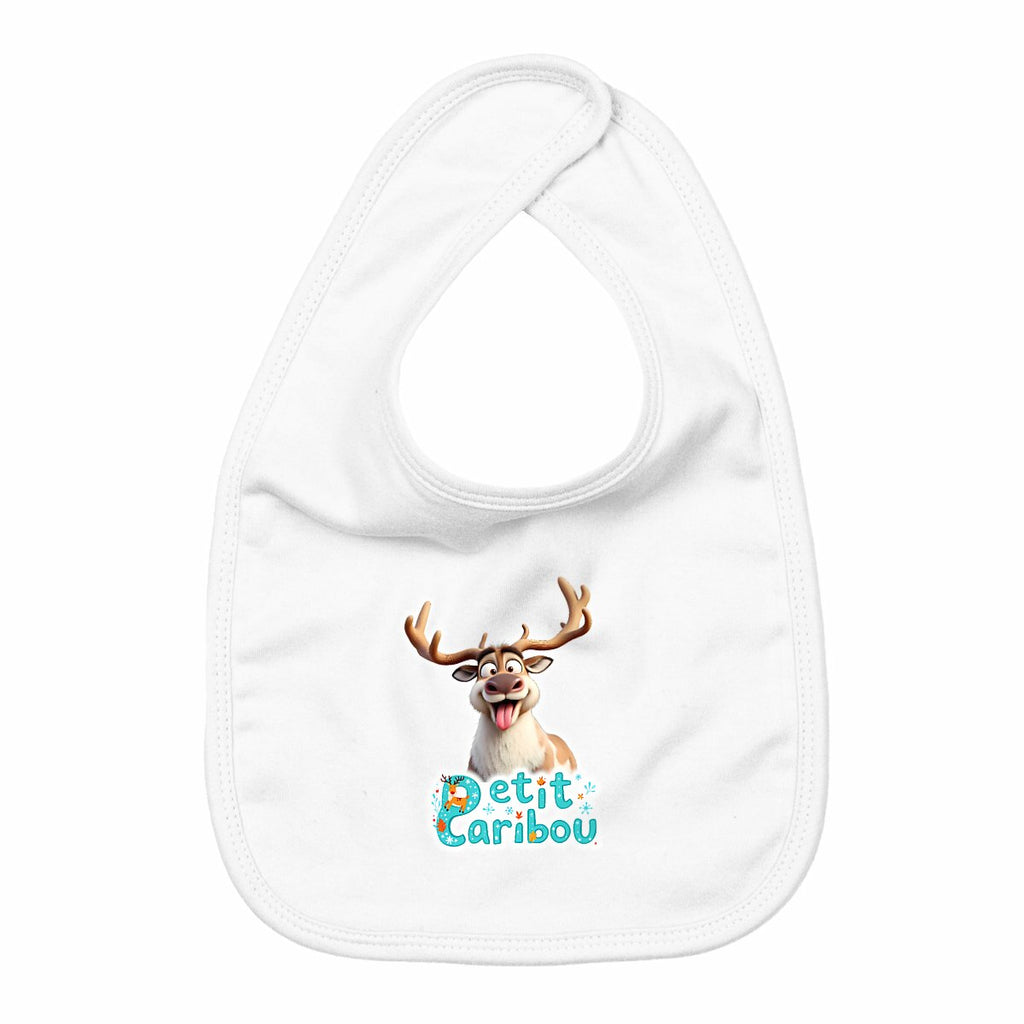 Bavoir Petit Caribou - face_blanc