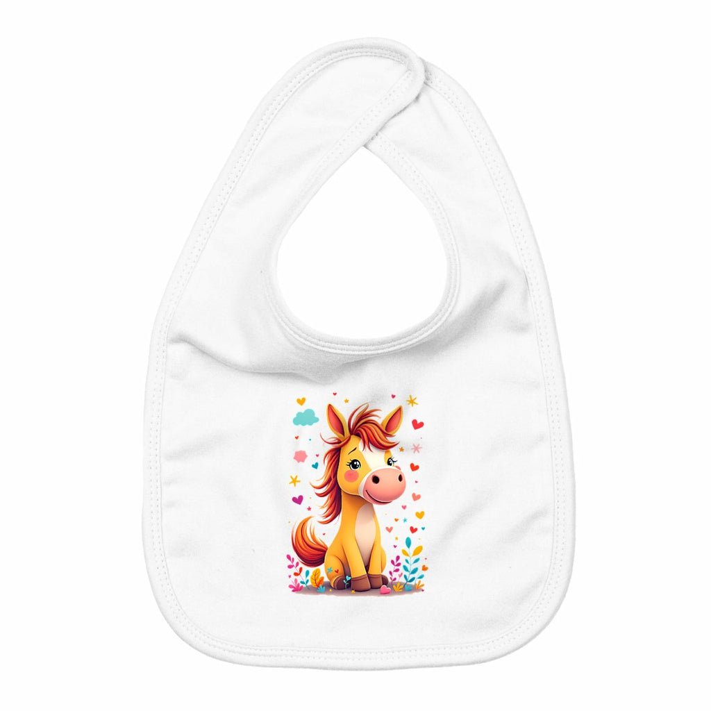 bavoir poney rigolo - face_blanc