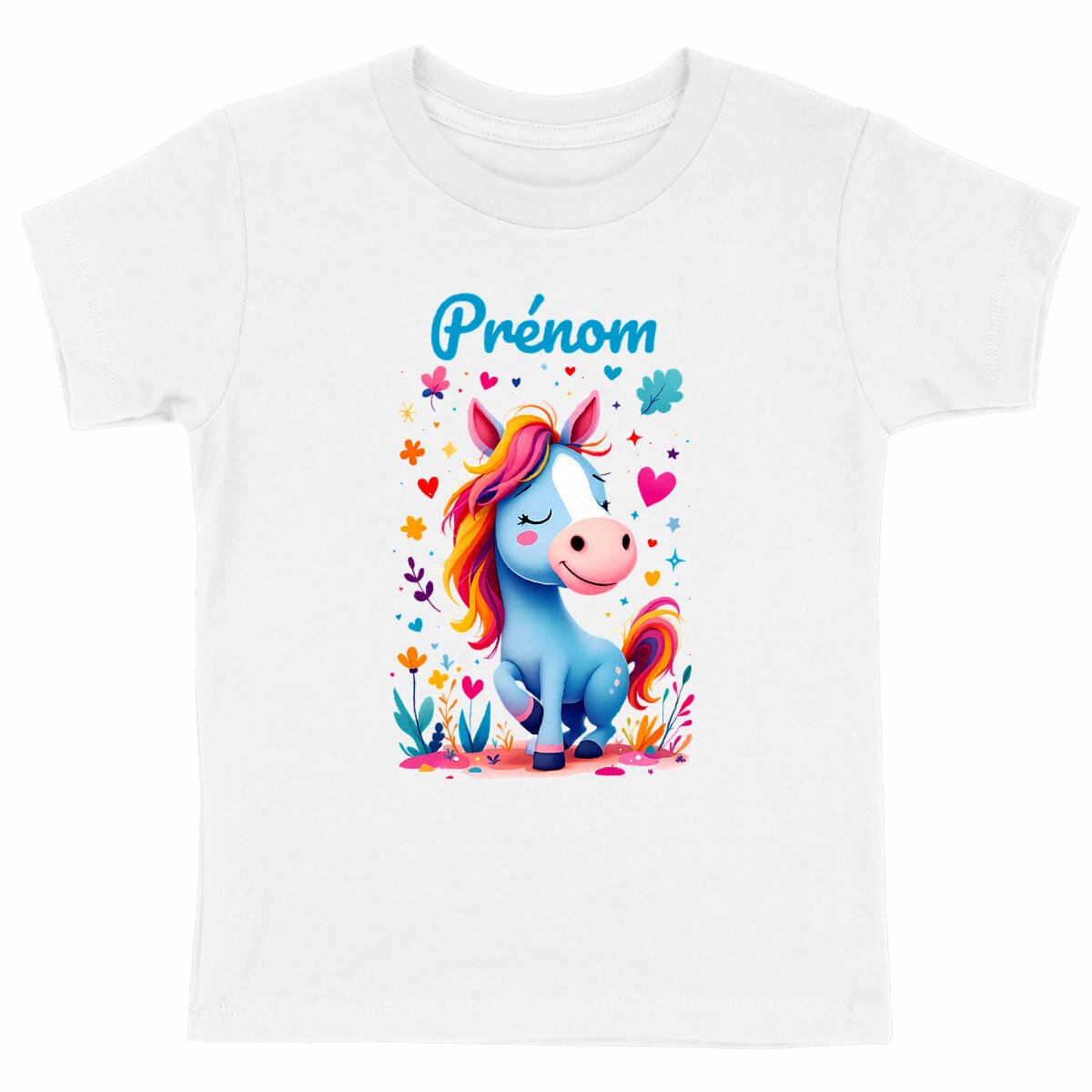 T-shirt Enfant Epais Poney Mignon2 - face_blanc