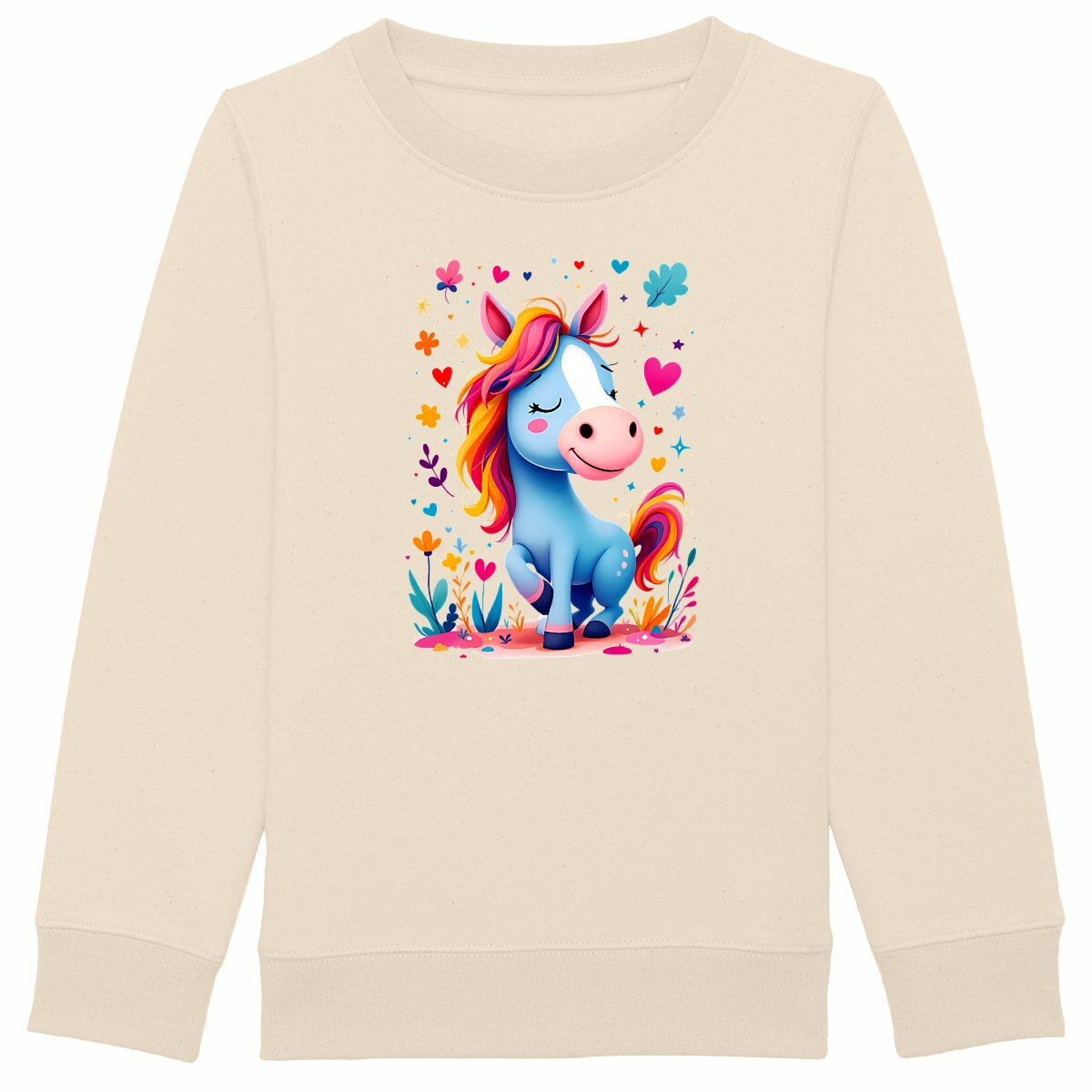 Sweat-shirt Epais Enfant La Ponette des Rêves Colorés - face_ivoire