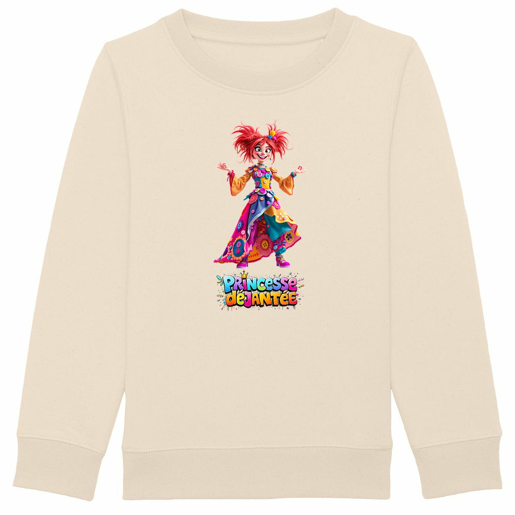 Sweat-shirt Epais Enfant Princesse déjantée - face_ivoire