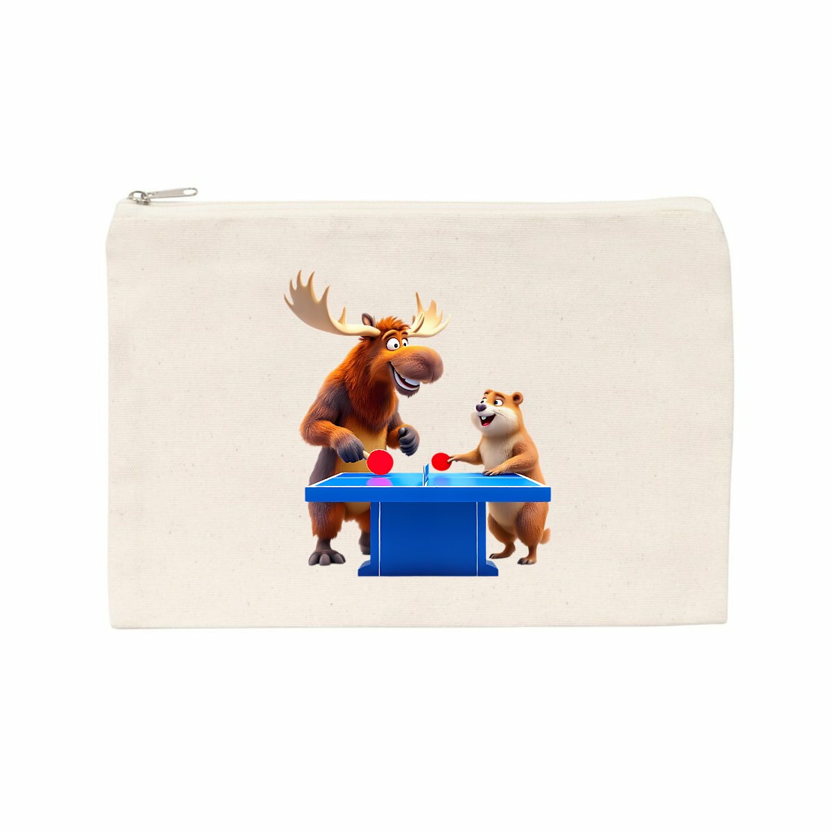 Pochette en coton recyclé - face_naturel