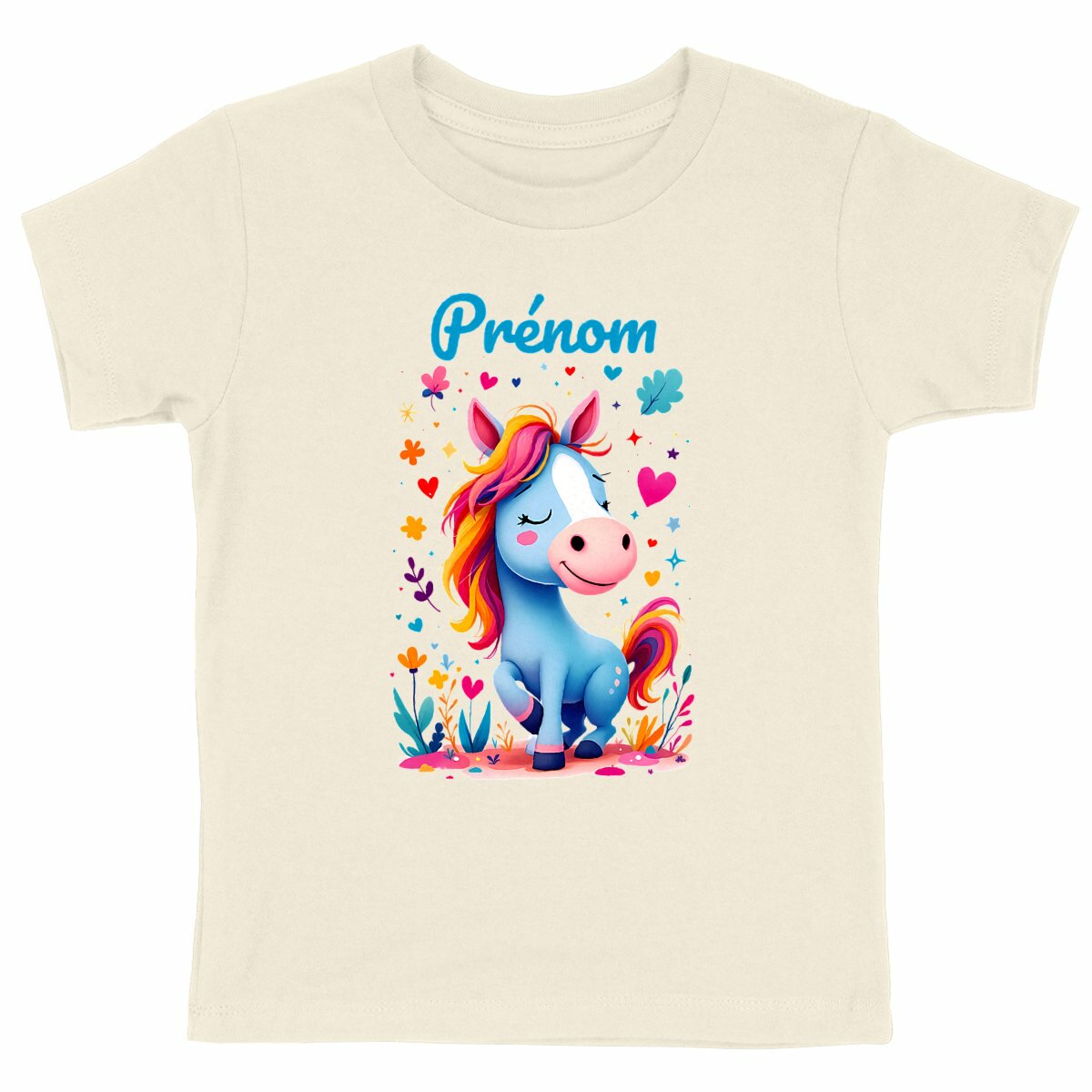 T-shirt Enfant Epais Poney Mignon2 - face_naturel