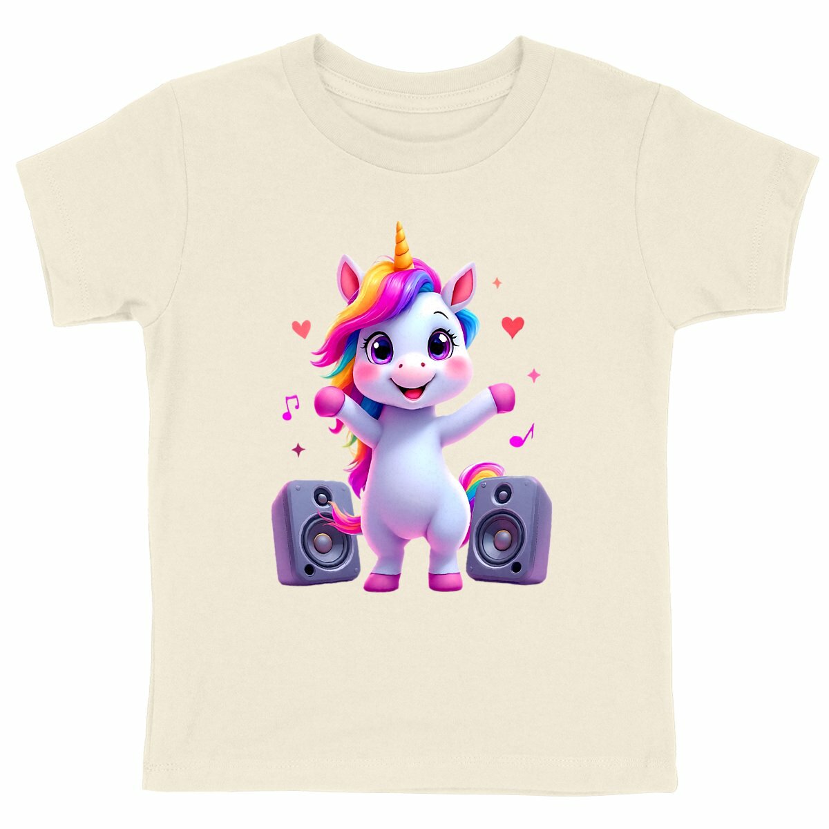 T-shirt Enfant Epais Licorne danse - face_naturel