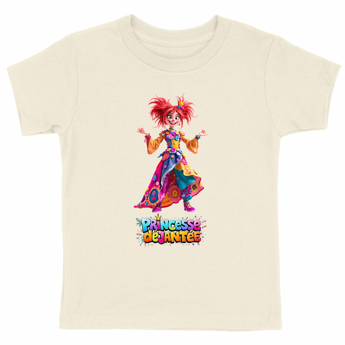 T-shirt Enfant Epais Princesse déjantée - face_naturel