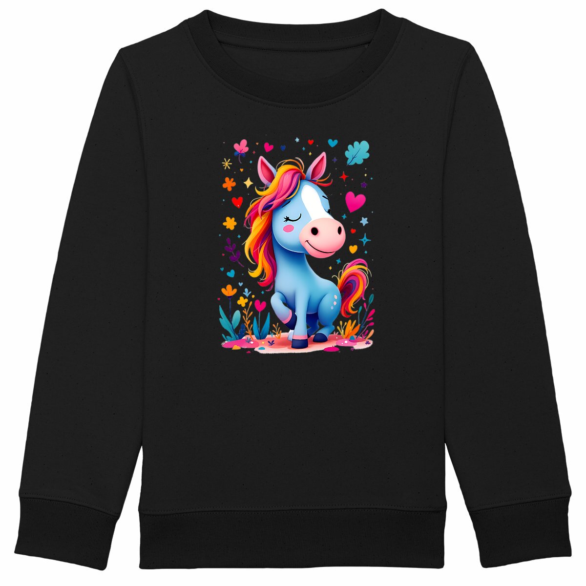 Sweat-shirt Epais Enfant La Ponette des Rêves Colorés - face_noir