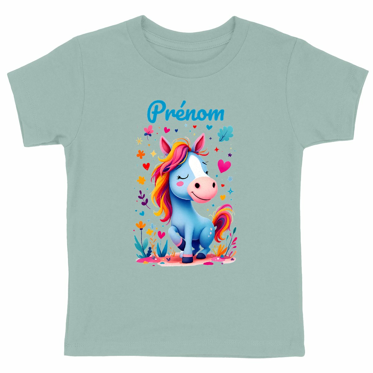 T-shirt Enfant Epais Poney Mignon2 - face_vert