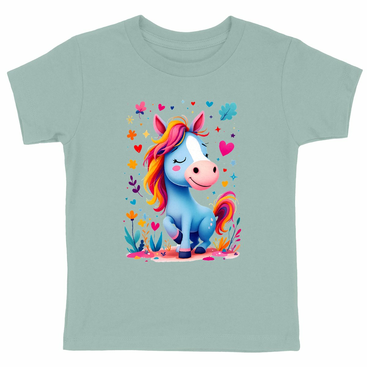 T-shirt Enfant Epais La Ponette des Rêves Colorés - face_vert